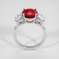 3.64 Ct. Ruby Ring, Platinum 950 3