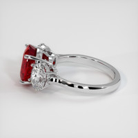 3.64 Ct. Ruby Ring, Platinum 950 4