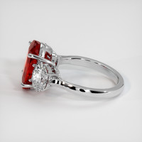 4.01 Ct. Ruby Ring, Platinum 950 4