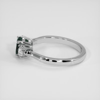 0.82 Ct. Green Sapphire Ring, Platinum 950 4
