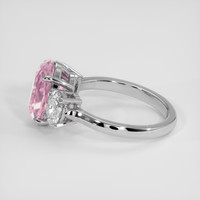 3.68 Ct. Padparadscha Sapphire Ring, Platinum 950 4