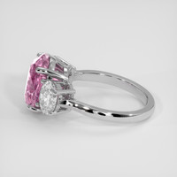 5.24 Ct. Pink Sapphire Ring, Platinum 950 4