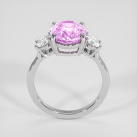 4.04 Ct. Purplish Pink Sapphire Ring, Platinum 950 3