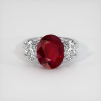 4.01 Ct. Ruby Ring, Platinum 950 1