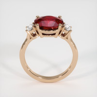 4.28 Ct. Ruby Ring, 14K Rose Gold 3