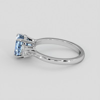2.52 Ct. Blue Sapphire Ring, 10K White Gold 4