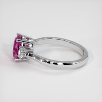 2.16 Ct. Pink Sapphire Ring, 10K White Gold 4