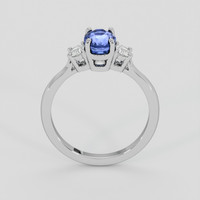 1.54 Ct. Blue Sapphire Ring, 14K White Gold 3