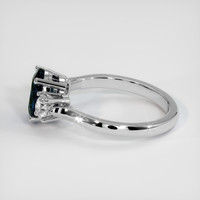 1.45 Ct. Blue Sapphire Ring, 14K White Gold 4