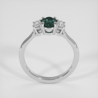 0.82 Ct. Green Sapphire Ring, 14K White Gold 3