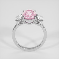 3.68 Ct. Padparadscha Sapphire Ring, 14K White Gold 3