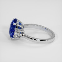 3.91 Ct. Blue Sapphire Ring, 14K White Gold 4