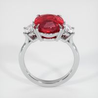 5.03 Ct. Ruby Ring, 18K White Gold 3