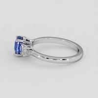 1.54 Ct. Blue Sapphire Ring, 18K White Gold 4