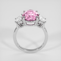 5.24 Ct. Pink Sapphire Ring, 18K White Gold 3