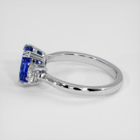 2.52 Ct. Blue Sapphire Ring, 18K White Gold 4