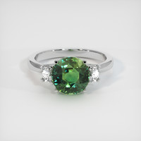 3.03 Ct. Sapphire Ring, 18K White Gold 1