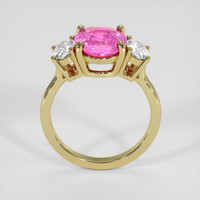 3.09 Ct. Pink Sapphire Ring, 14K Yellow Gold 3