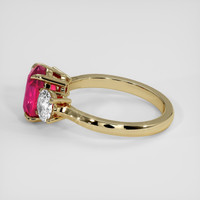 2.13 Ct. Pinkish Red Ruby Ring, 14K Yellow Gold 4