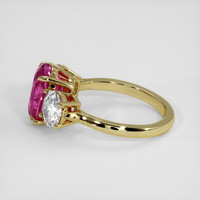 3.00 Ct. Pink Sapphire Ring, 14K Yellow Gold 4