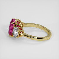 3.00 Ct. Pink Sapphire Ring, 18K Yellow Gold 4