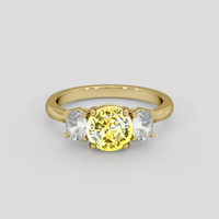 2.30 Ct. Bi Color / Parti Sapphire Ring, 18K Yellow Gold 1