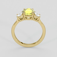 2.30 Ct. Bi Color / Parti Sapphire Ring, 18K Yellow Gold 3