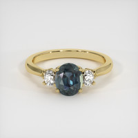 1.70 Ct. Sapphire Ring, 18K Yellow Gold 1