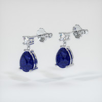 <span>1.94</span>&nbsp;<span class="tooltip-light">Ct.Tw.<span class="tooltiptext">Total Carat Weight</span></span> Sapphire Earrings, Platinum 950 3