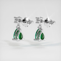 Emerald Earrings 0.71 Ct.Tw.Total Carat Weight, Platinum 950 Preview