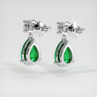 <span>3.02</span>&nbsp;<span class="tooltip-light">Ct.Tw.<span class="tooltiptext">Total Carat Weight</span></span> Emerald  Earring - Platinum 950