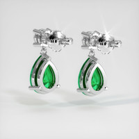 Emerald Earrings 3.02 Ct.Tw.Total Carat Weight, Platinum 950 Preview