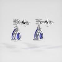 0.96 Ct.Tw. Blue Sapphire Earrings, Platinum 950 4