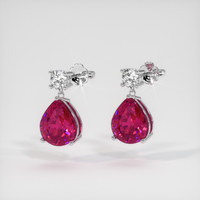 <span>3.94</span>&nbsp;<span class="tooltip-light">Ct.Tw.<span class="tooltiptext">Total Carat Weight</span></span> Gemstone Earrings, Platinum 950 3