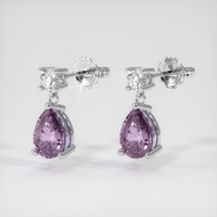 <span>1.41</span>&nbsp;<span class="tooltip-light">Ct.Tw.<span class="tooltiptext">Total Carat Weight</span></span> Sapphire Earrings, Platinum 950 3
