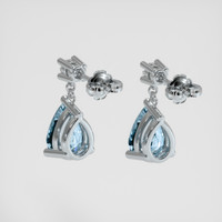 <span>1.17</span> <span class="tooltip-light">Ct.Tw.<span class="tooltiptext">Total Carat Weight</span></span> Blue Aquamarine Earrings, Platinum 950 4