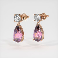 <span>3.48</span>&nbsp;<span class="tooltip-light">Ct.Tw.<span class="tooltiptext">Total Carat Weight</span></span> Gemstone Earrings, 14K Rose Gold 3