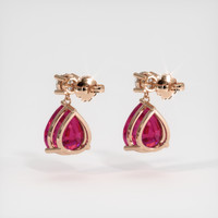 <span>3.94</span>&nbsp;<span class="tooltip-light">Ct.Tw.<span class="tooltiptext">Total Carat Weight</span></span> Gemstone Earrings, 14K Rose Gold 4