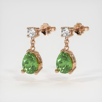 <span>2.20</span>&nbsp;<span class="tooltip-light">Ct.Tw.<span class="tooltiptext">Total Carat Weight</span></span> Gemstone Earrings, 14K Rose Gold 3