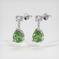 <span>2.20</span>&nbsp;<span class="tooltip-light">Ct.Tw.<span class="tooltiptext">Total Carat Weight</span></span> Gemstone Earrings, 14K White Gold 3