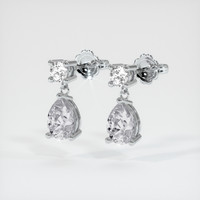 <span>1.66</span>&nbsp;<span class="tooltip-light">Ct.Tw.<span class="tooltiptext">Total Carat Weight</span></span> Sapphire Earrings, 18K White Gold 3