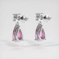 3.48 Ct.Tw. Gemstone Earrings, 18K White Gold 4