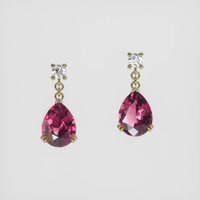 <span>2.60</span> <span class="tooltip-light">Ct.Tw.<span class="tooltiptext">Total Carat Weight</span></span> Purplish Red Garnet Earrings, 14K Yellow Gold 1