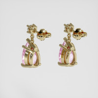 <span>5.20</span> <span class="tooltip-light">Ct.Tw.<span class="tooltiptext">Total Carat Weight</span></span> Purplish Pink Kunzite Earrings, 14K Yellow Gold 4