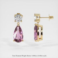 <span>3.48</span>&nbsp;<span class="tooltip-light">Ct.Tw.<span class="tooltiptext">Total Carat Weight</span></span> Gemstone Earrings, 14K Yellow Gold 2