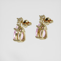 <span>5.20</span>&nbsp;<span class="tooltip-light">Ct.Tw.<span class="tooltiptext">Total Carat Weight</span></span> Purplish Pink Kunzite Earrings, 18K Yellow Gold 4
