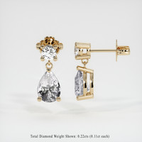 <span>1.66</span>&nbsp;<span class="tooltip-light">Ct.Tw.<span class="tooltiptext">Total Carat Weight</span></span> Sapphire Earrings, 18K Yellow Gold 2