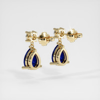 <span>1.56</span>&nbsp;<span class="tooltip-light">Ct.Tw.<span class="tooltiptext">Total Carat Weight</span></span> Sapphire Earrings, 18K Yellow Gold 4