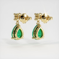 Emerald Earrings 2.26 Ct.Tw.Total Carat Weight, 18K Yellow Gold Preview