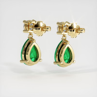 Emerald Earrings 3.02 Ct.Tw.Total Carat Weight 18K Yellow Gold Preview